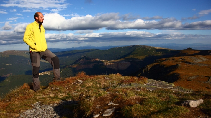 Łukasz Supergan w karpatach